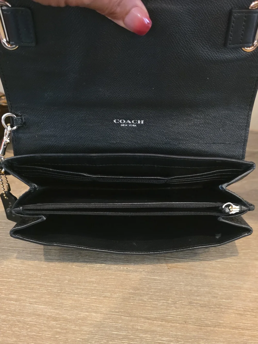 Coach Blake Luxurious Pebble Leather Organizer Clutch